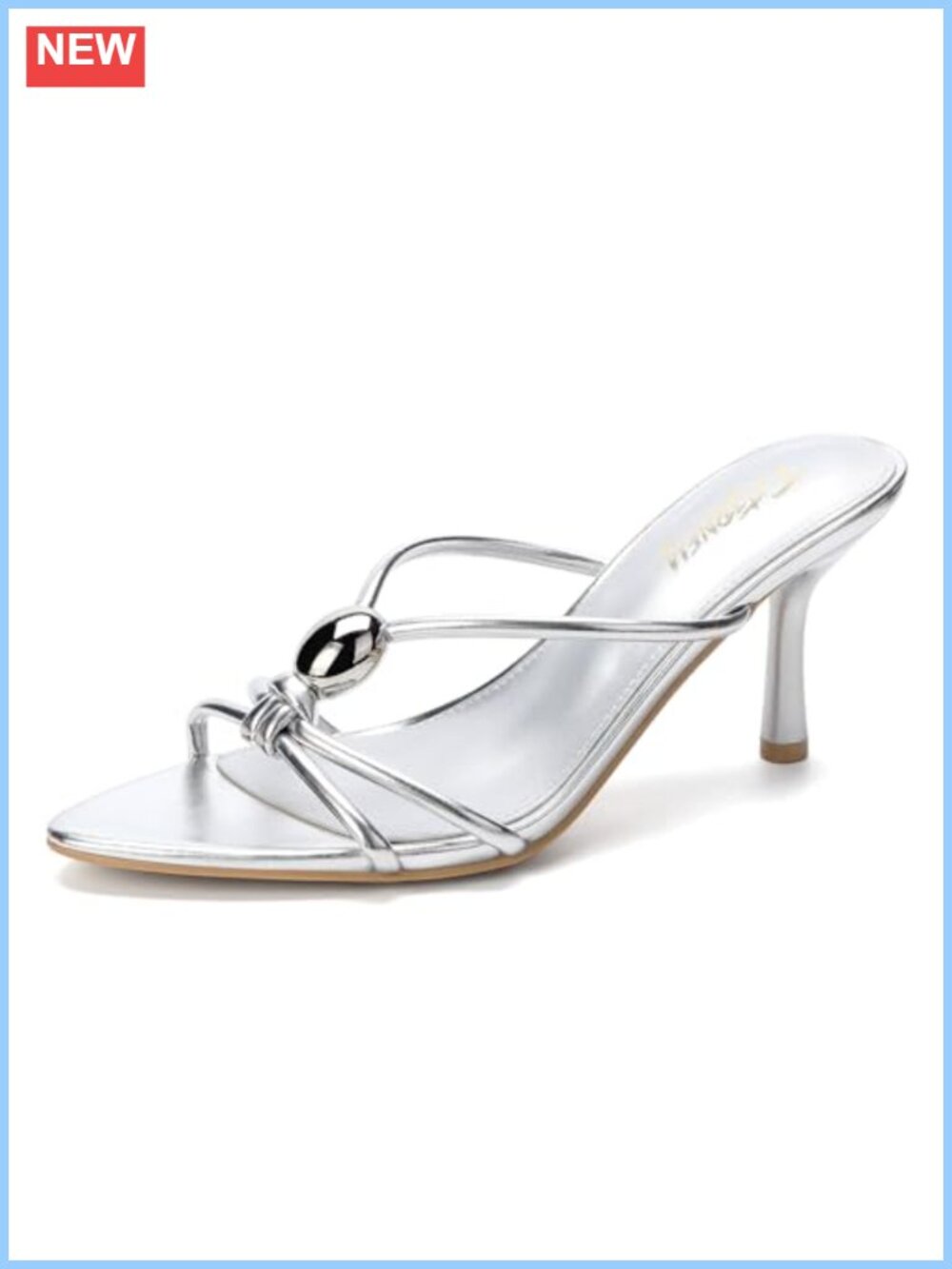 Pointed Peep Toe Kitten Heel Mules Crisscross Strap Women's Dress Shoes